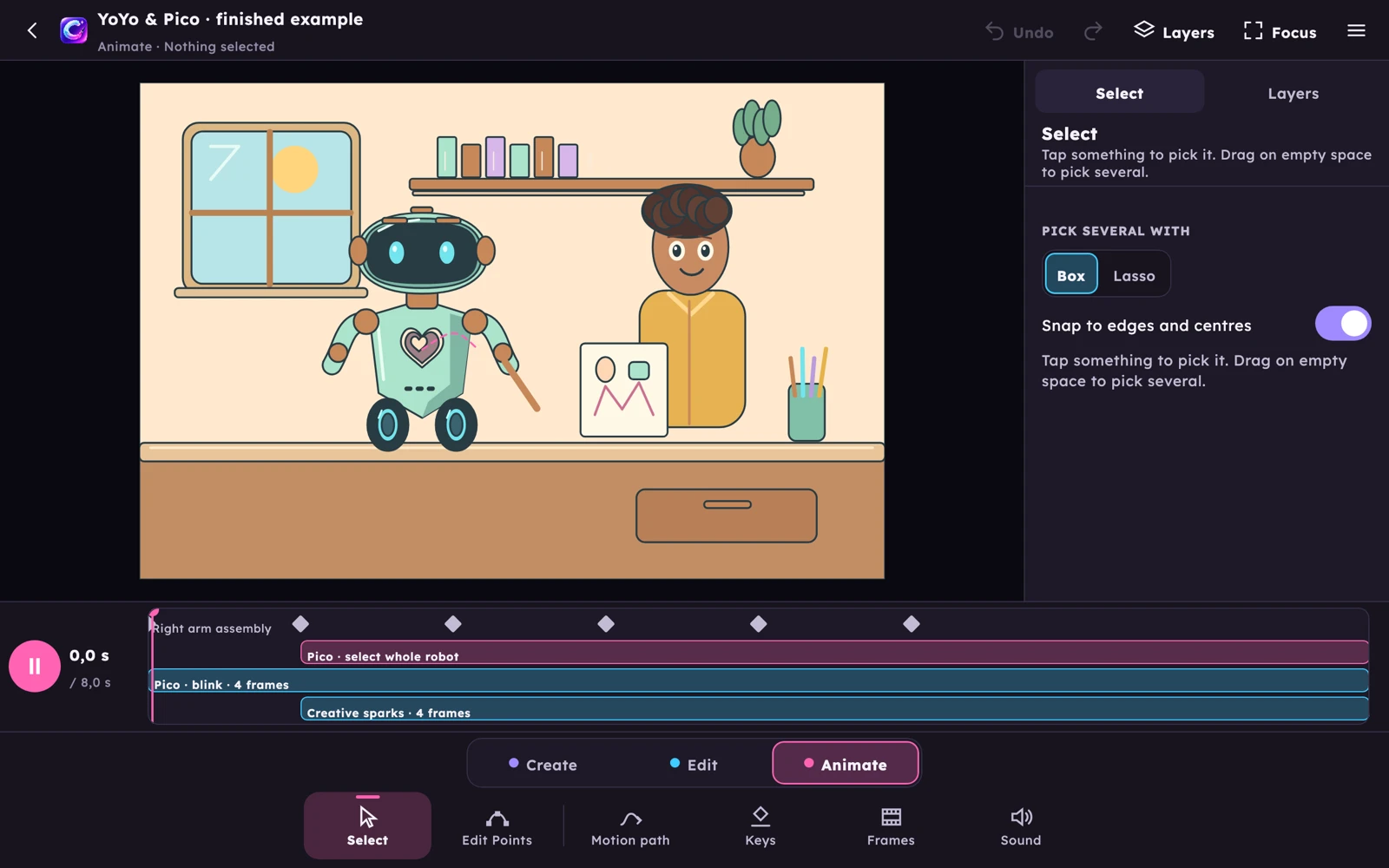 YoYo et Pico : apprendre en regardant